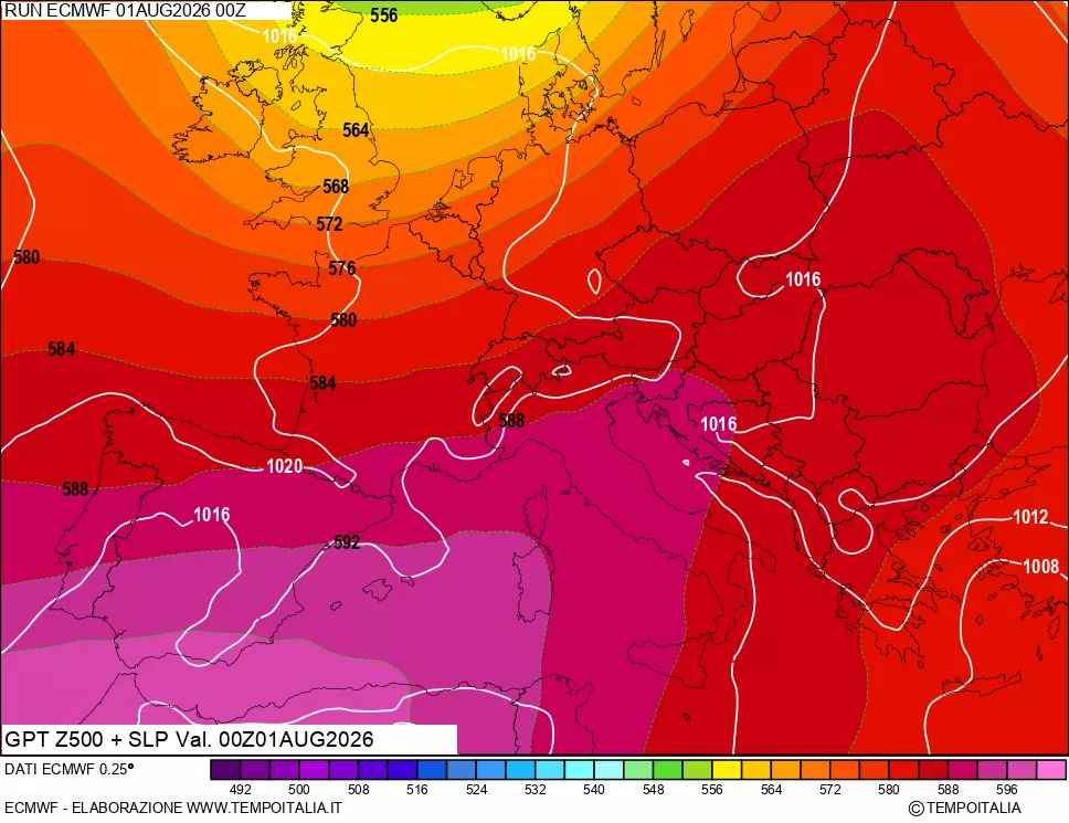 mappa 500 hPa GPT + Press SLM
