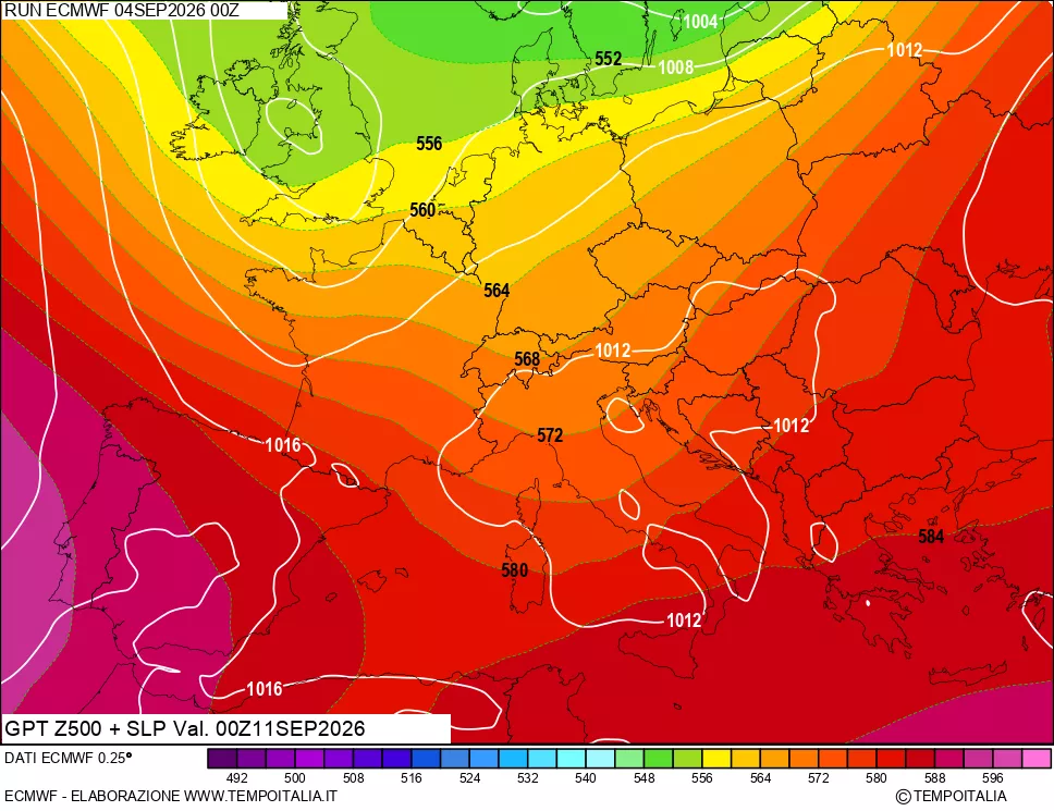 mappa 500 hPa GPT + Press SLM