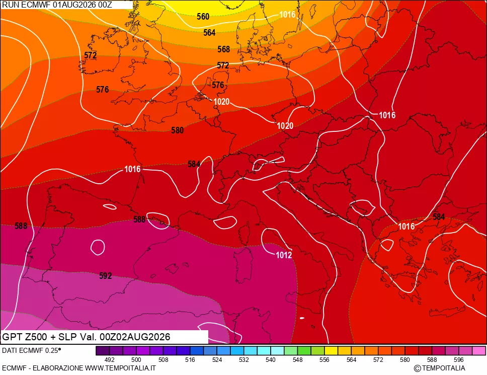 mappa 500 hPa GPT + Press SLM