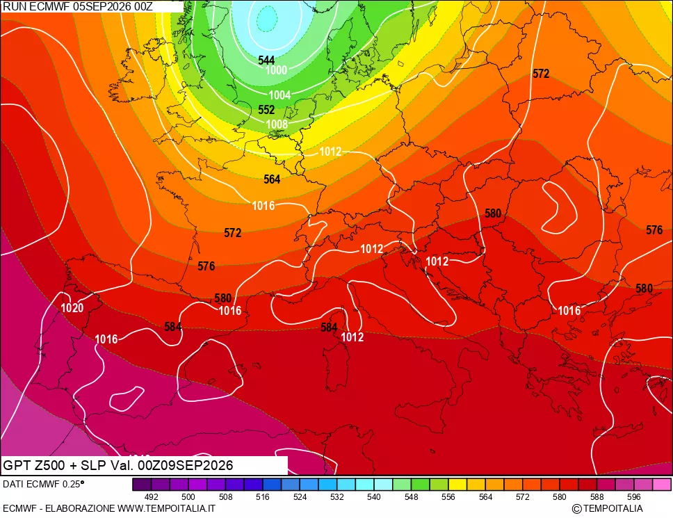 mappa 500 hPa GPT + Press SLM