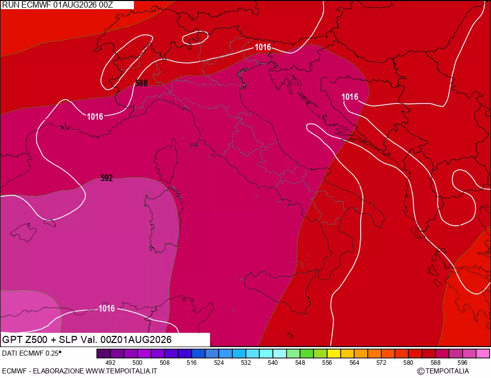 mappa 500 hPa GPT + Press SLM