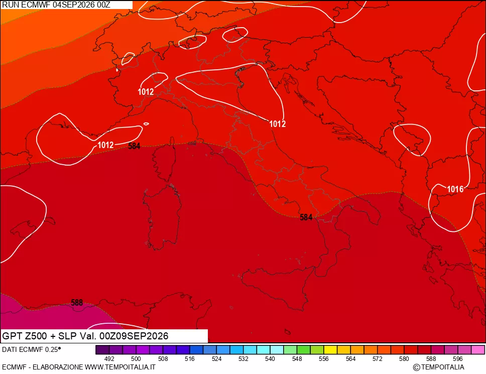 mappa 500 hPa GPT + Press SLM