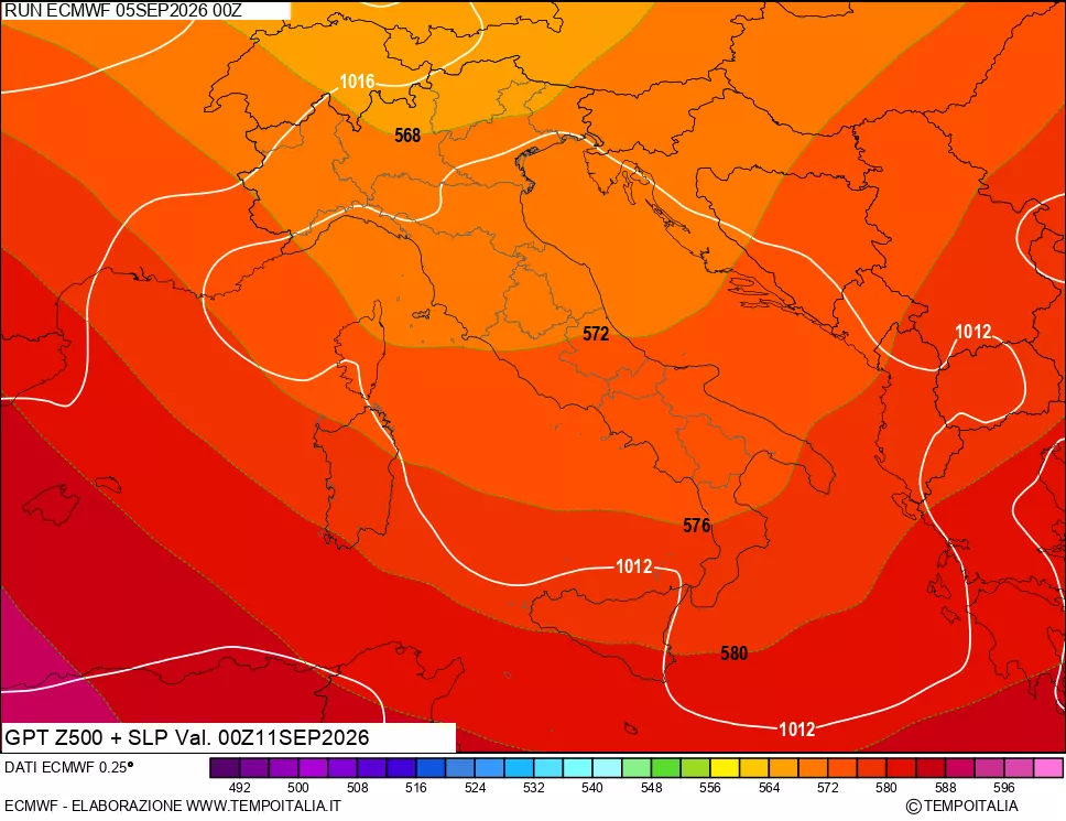 mappa 500 hPa GPT + Press SLM