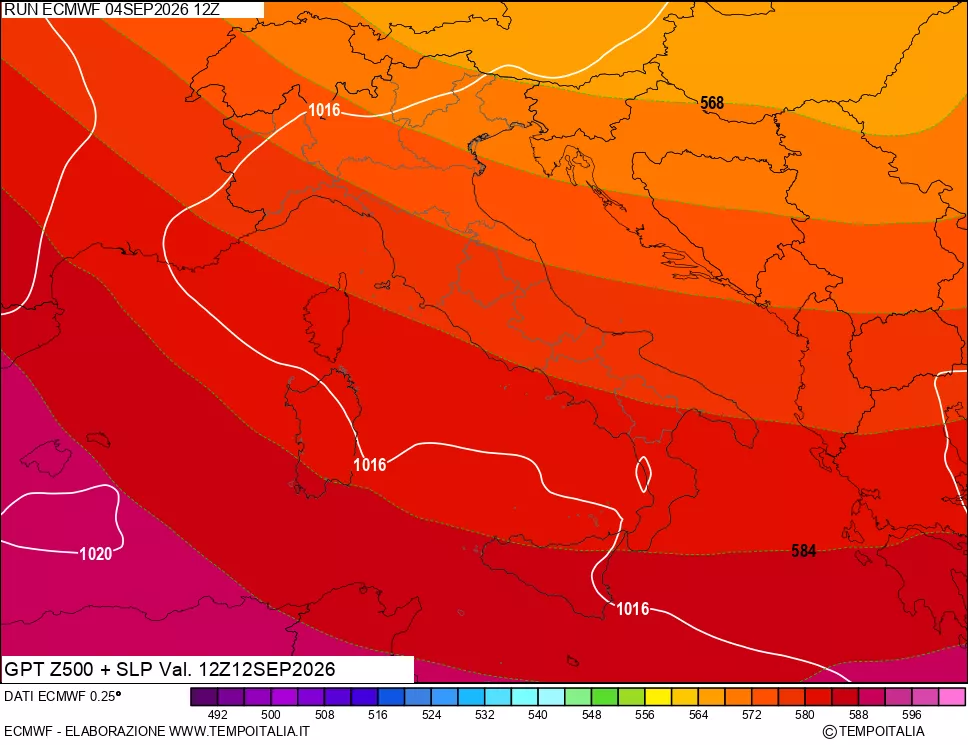 mappa 500 hPa GPT + Press SLM