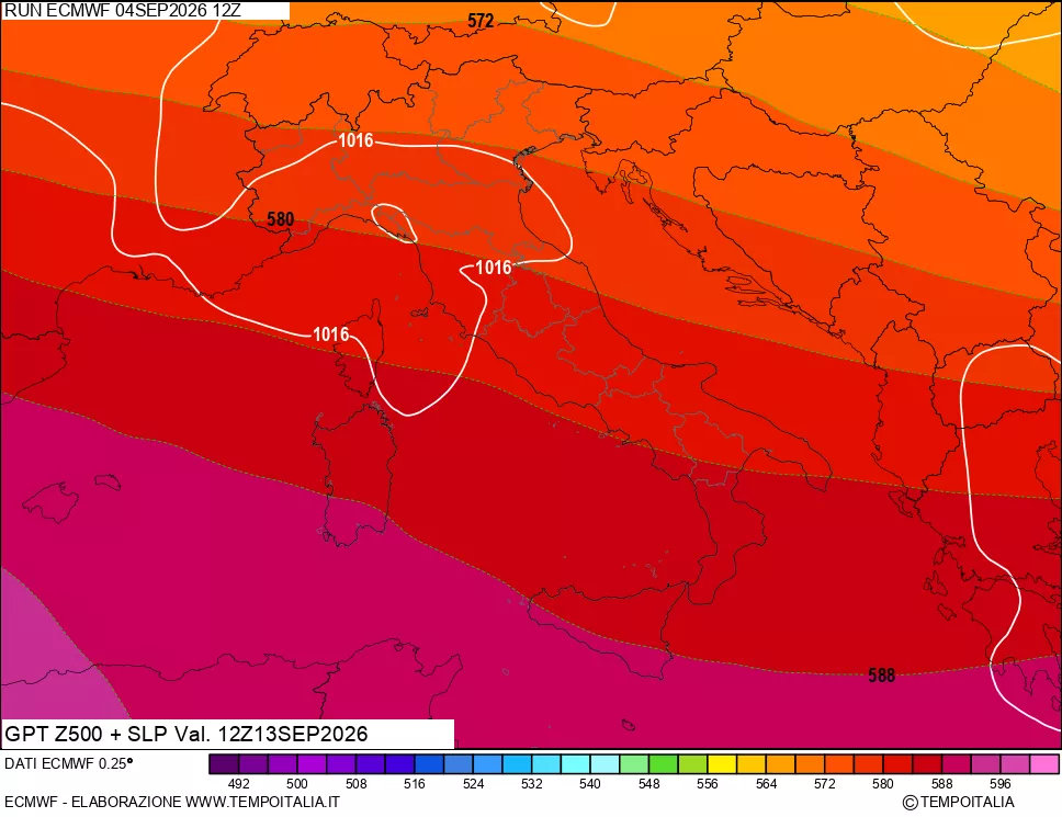 mappa 500 hPa GPT + Press SLM