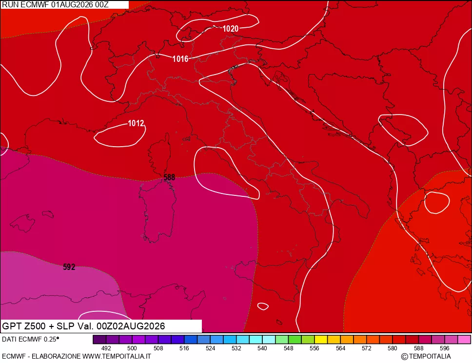 mappa 500 hPa GPT + Press SLM