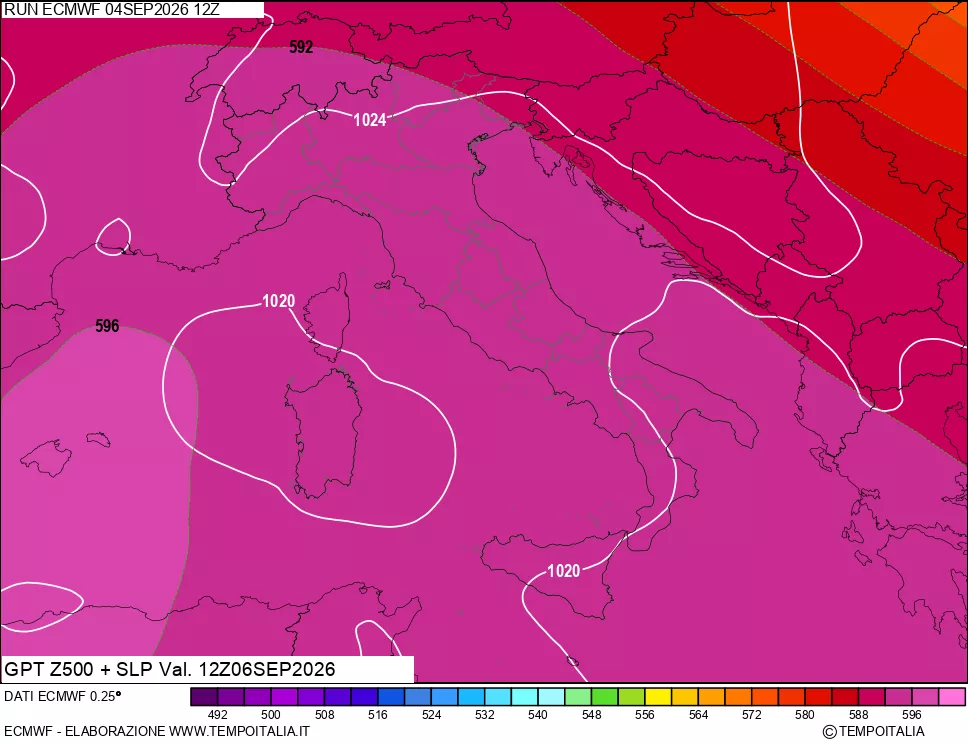 mappa 500 hPa GPT + Press SLM