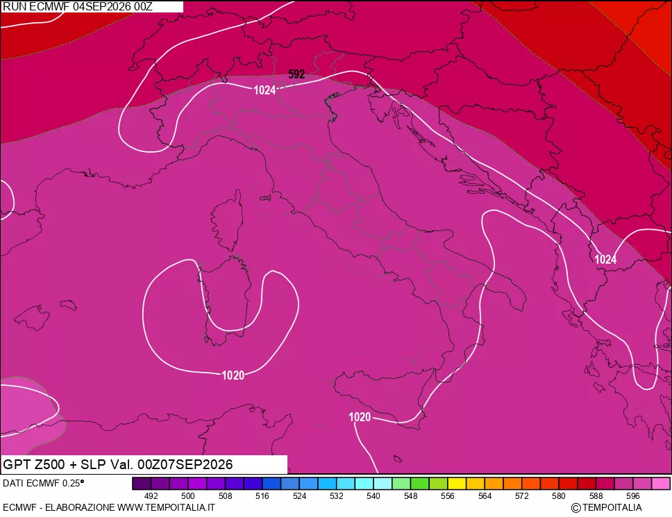 mappa 500 hPa GPT + Press SLM