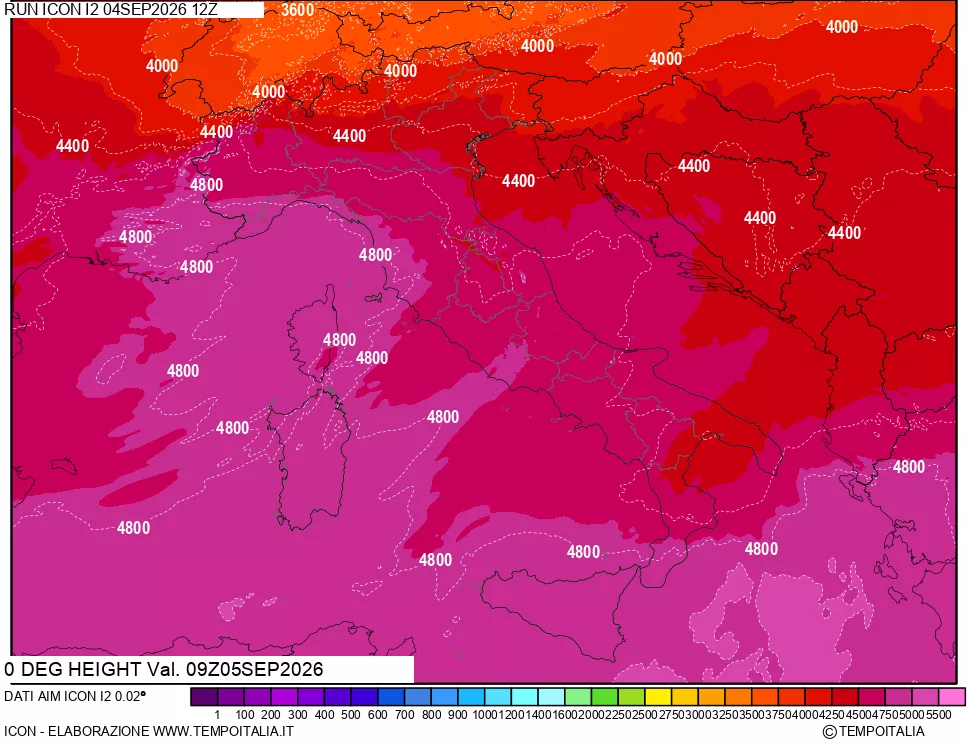 mappa Quota Zero Termico