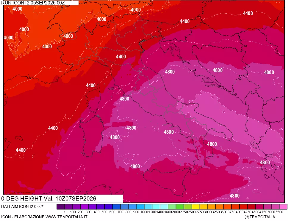 mappa Quota Zero Termico