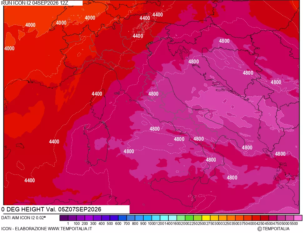 mappa Quota Zero Termico