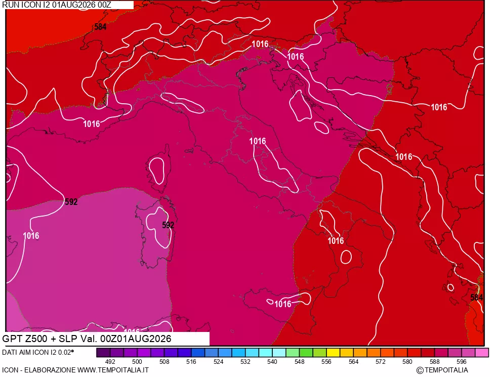 mappa 500 hPa GPT + Press SLM