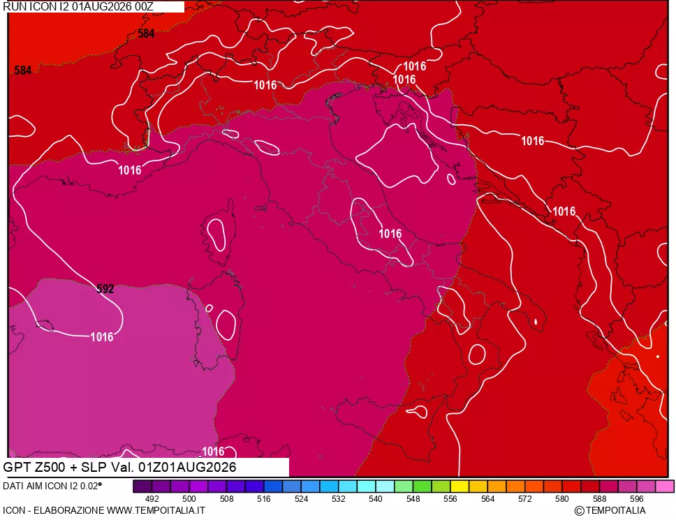 mappa 500 hPa GPT + Press SLM