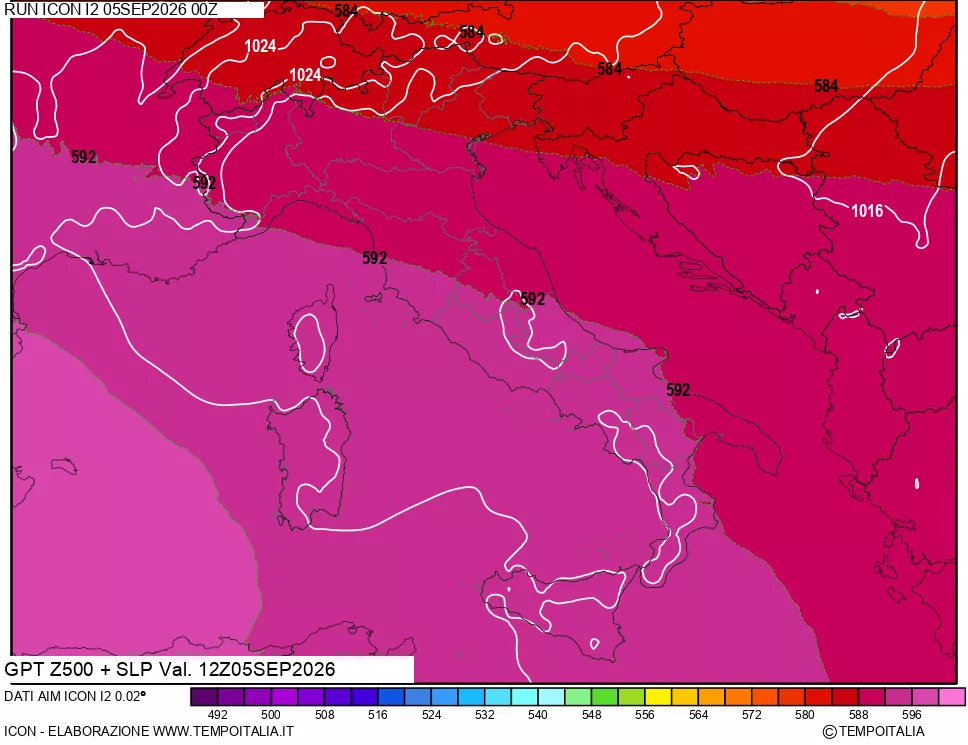 mappa 500 hPa GPT + Press SLM