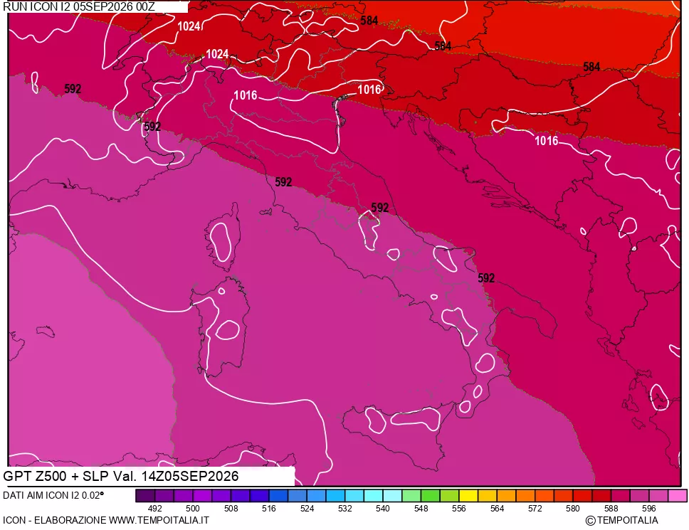 mappa 500 hPa GPT + Press SLM