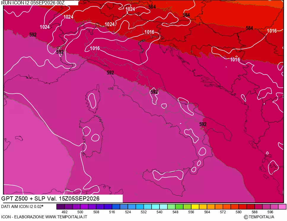 mappa 500 hPa GPT + Press SLM
