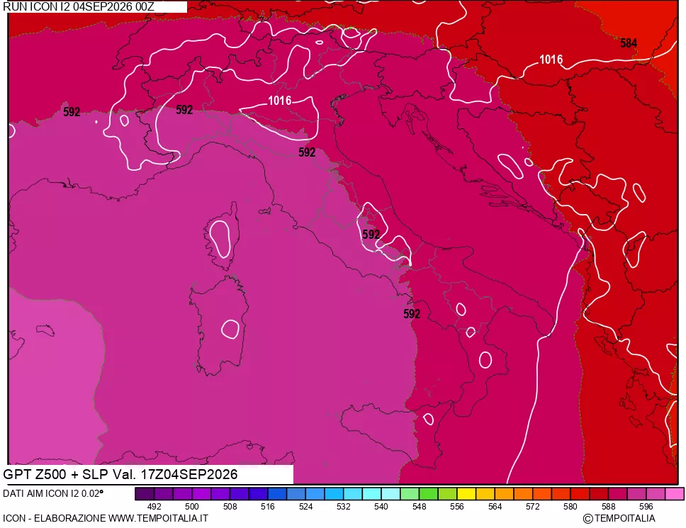 mappa 500 hPa GPT + Press SLM