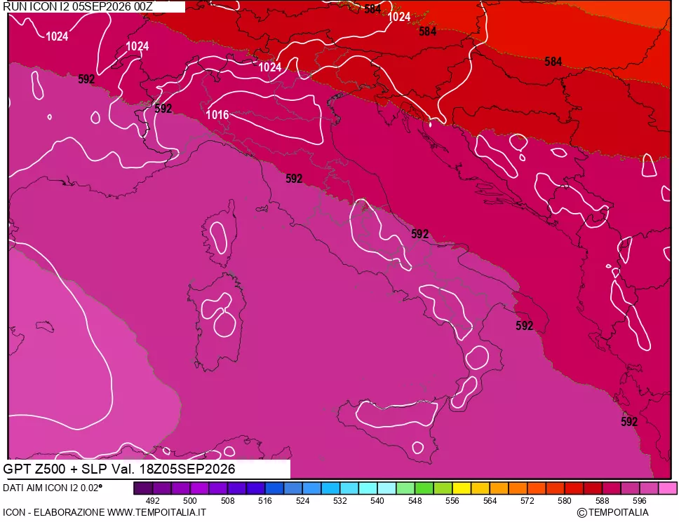 mappa 500 hPa GPT + Press SLM