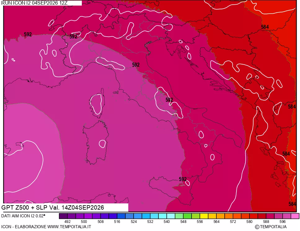 mappa 500 hPa GPT + Press SLM