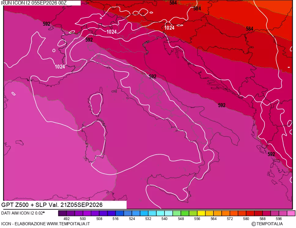mappa 500 hPa GPT + Press SLM