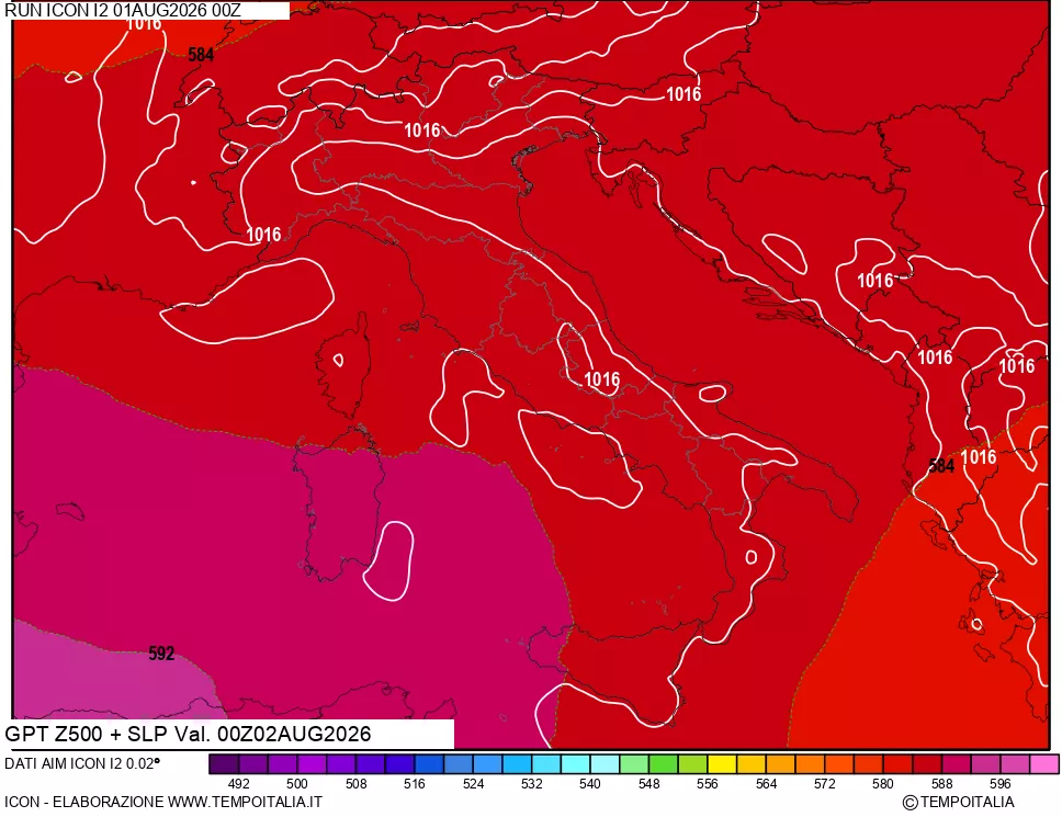 mappa 500 hPa GPT + Press SLM