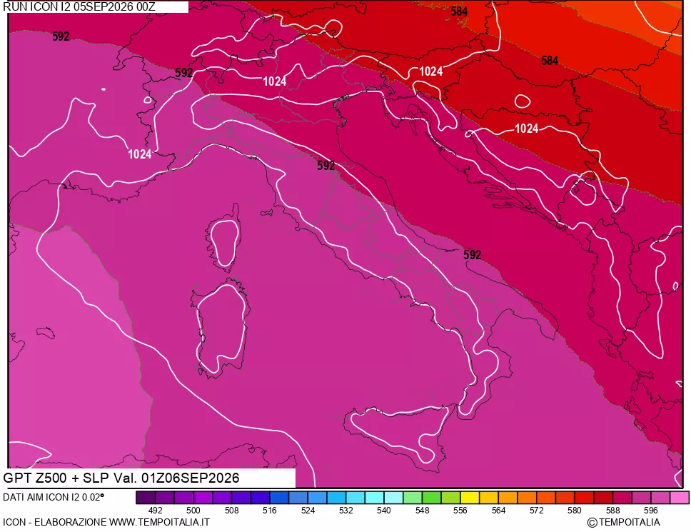 mappa 500 hPa GPT + Press SLM