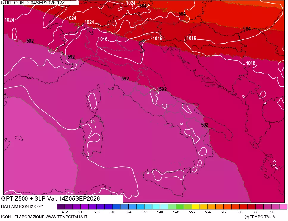 mappa 500 hPa GPT + Press SLM
