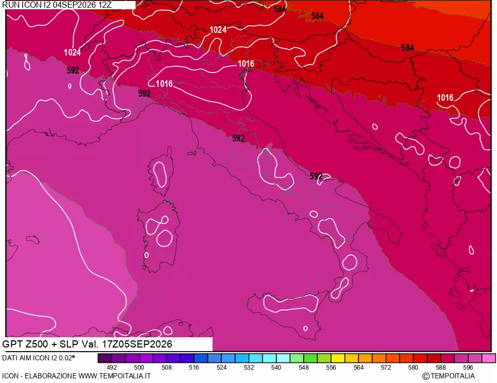 mappa 500 hPa GPT + Press SLM