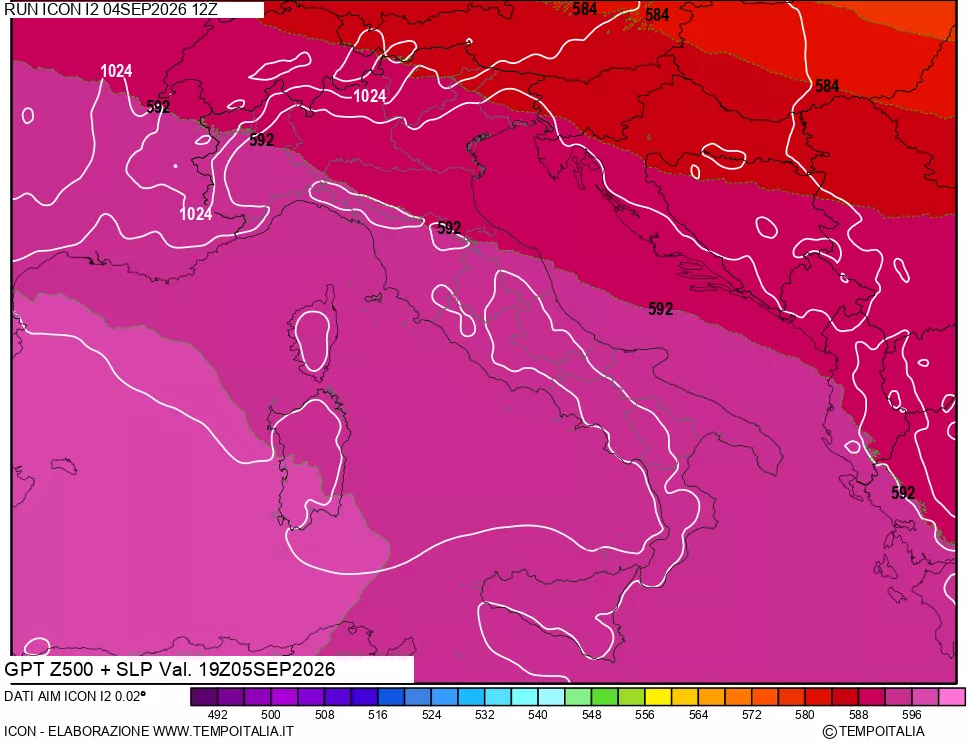 mappa 500 hPa GPT + Press SLM