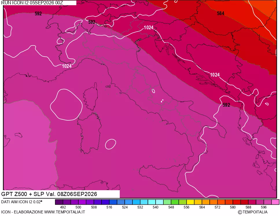 mappa 500 hPa GPT + Press SLM