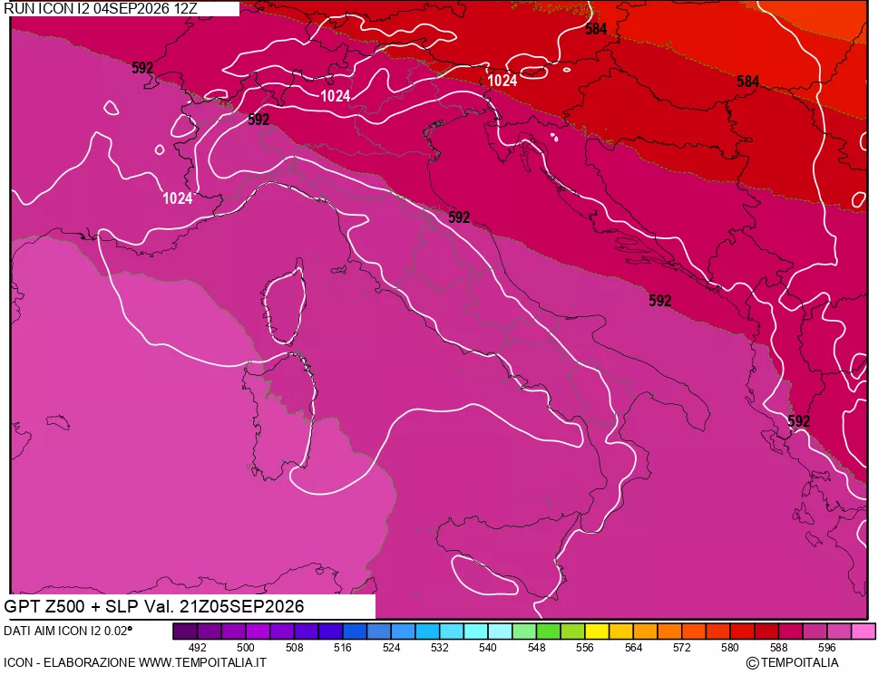 mappa 500 hPa GPT + Press SLM