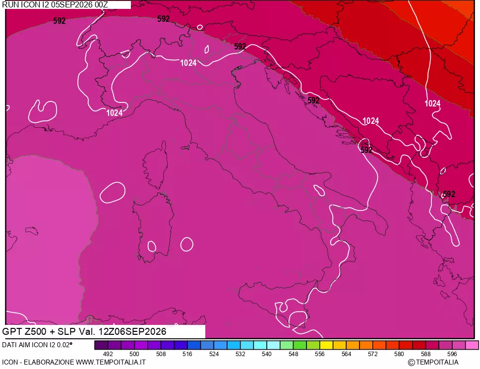 mappa 500 hPa GPT + Press SLM