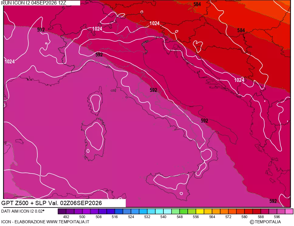mappa 500 hPa GPT + Press SLM