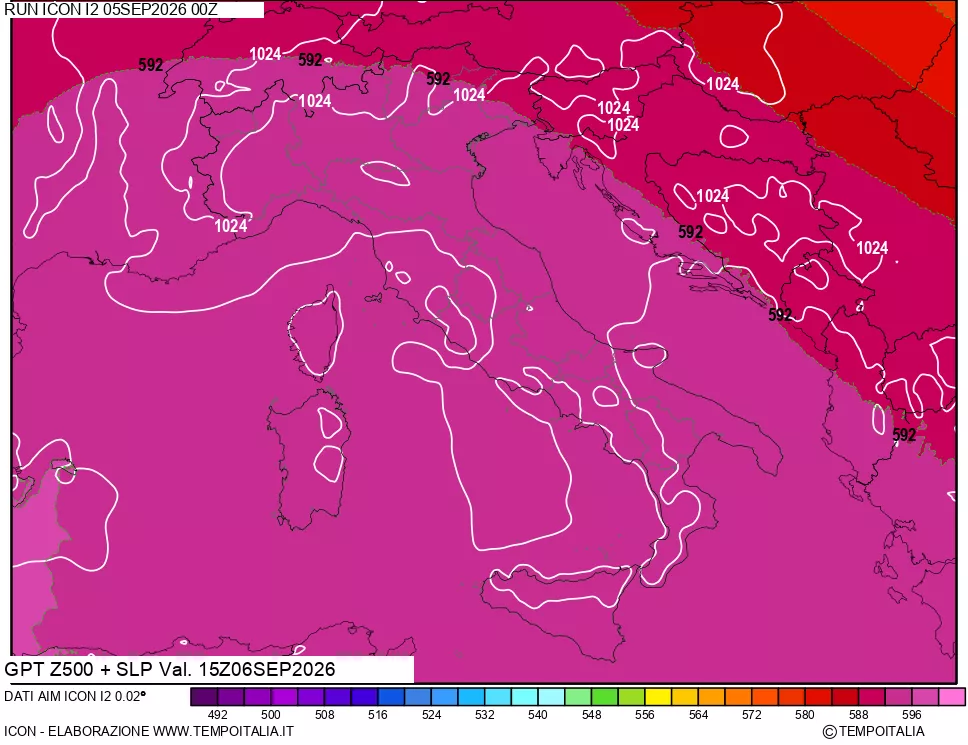 mappa 500 hPa GPT + Press SLM
