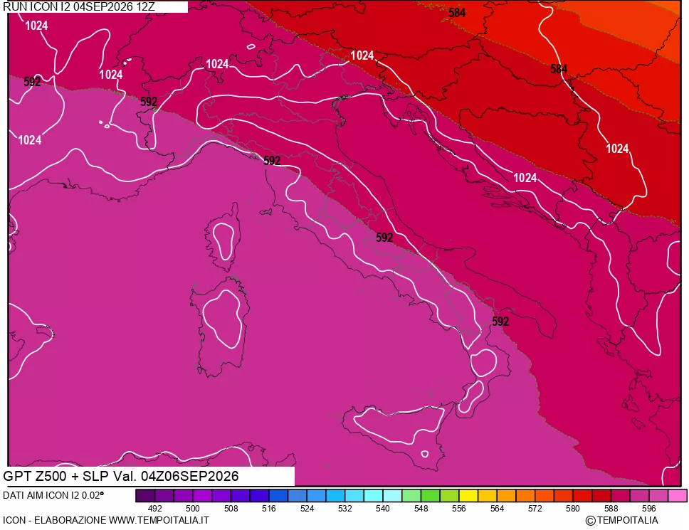 mappa 500 hPa GPT + Press SLM