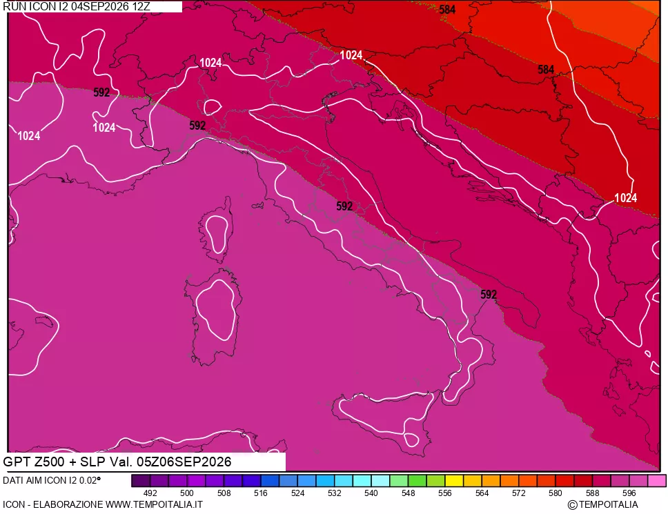 mappa 500 hPa GPT + Press SLM