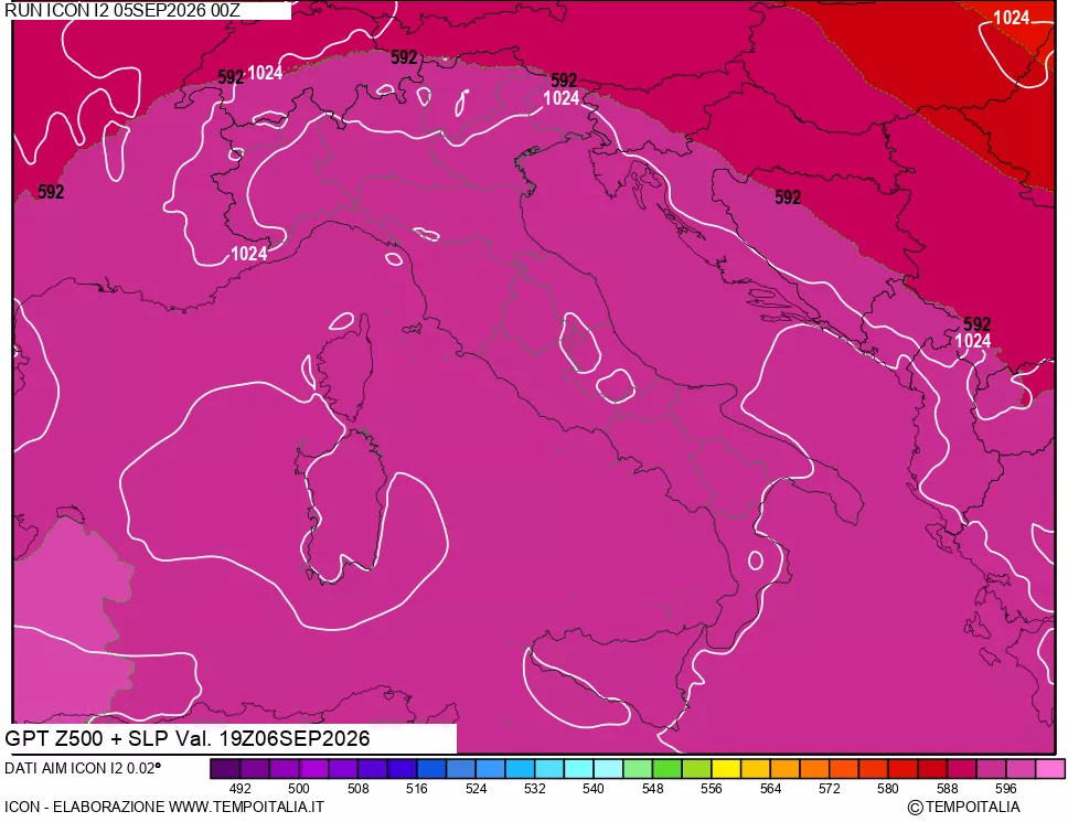 mappa 500 hPa GPT + Press SLM