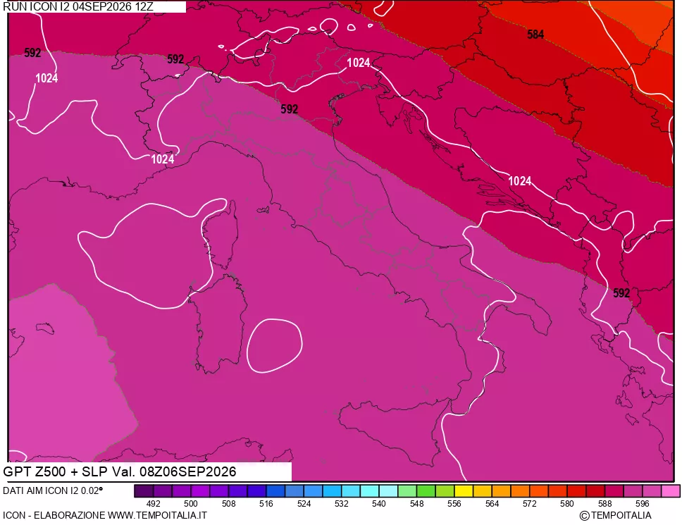 mappa 500 hPa GPT + Press SLM