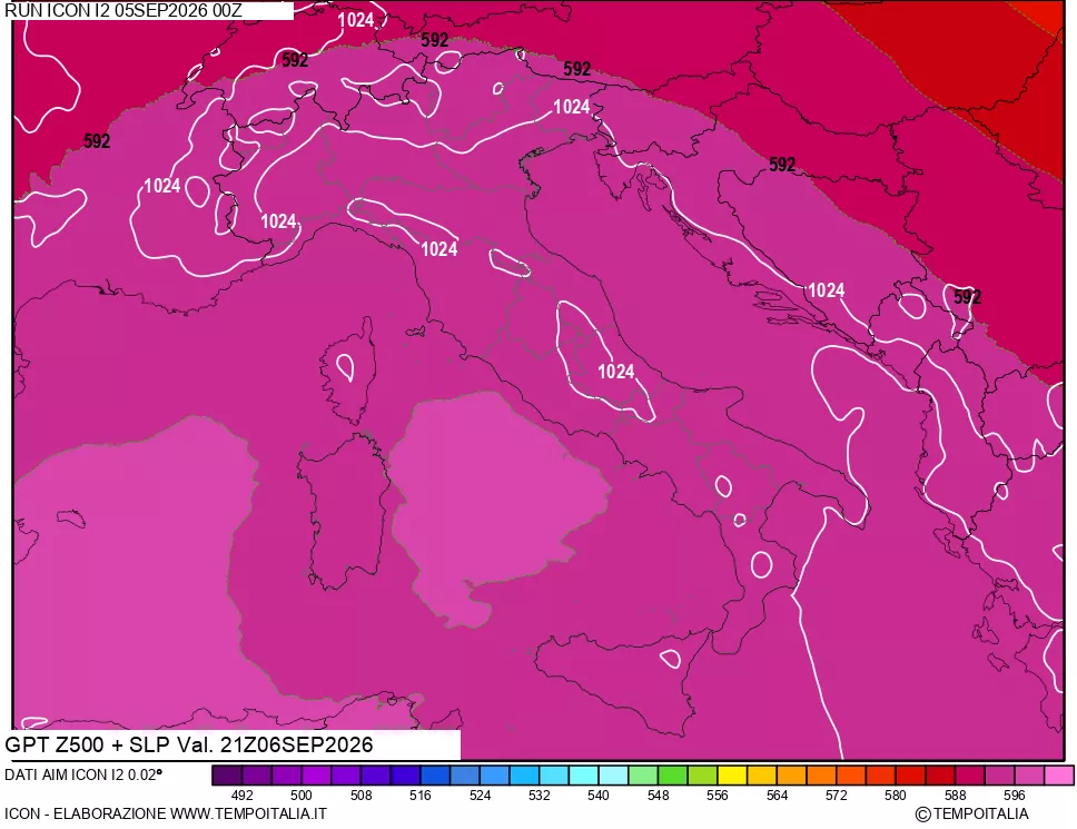 mappa 500 hPa GPT + Press SLM