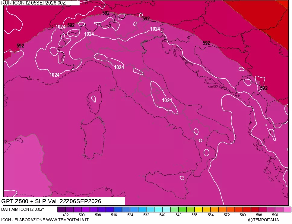 mappa 500 hPa GPT + Press SLM