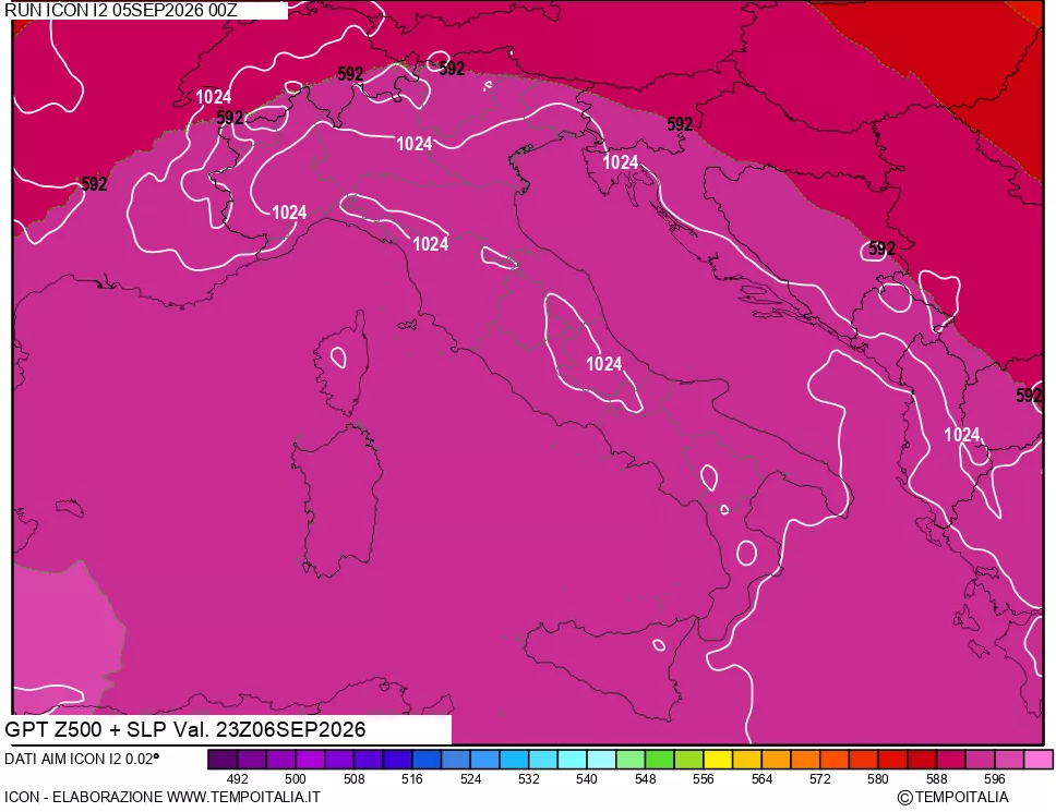 mappa 500 hPa GPT + Press SLM