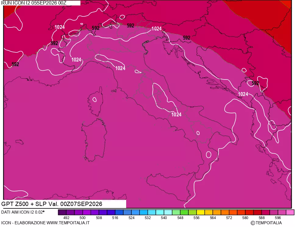 mappa 500 hPa GPT + Press SLM