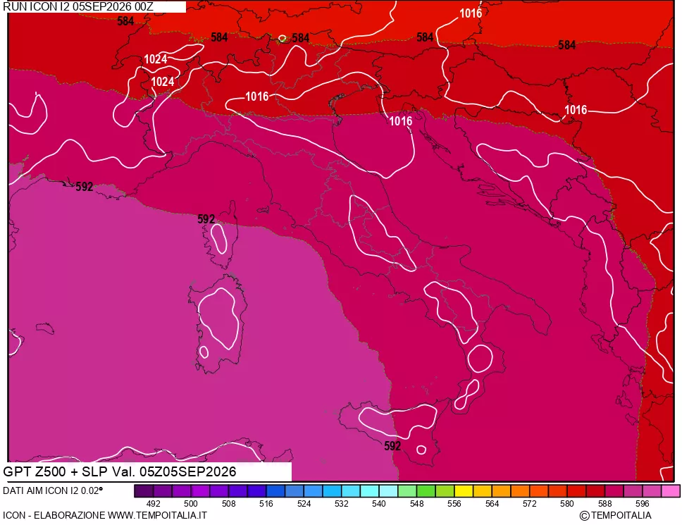 mappa 500 hPa GPT + Press SLM