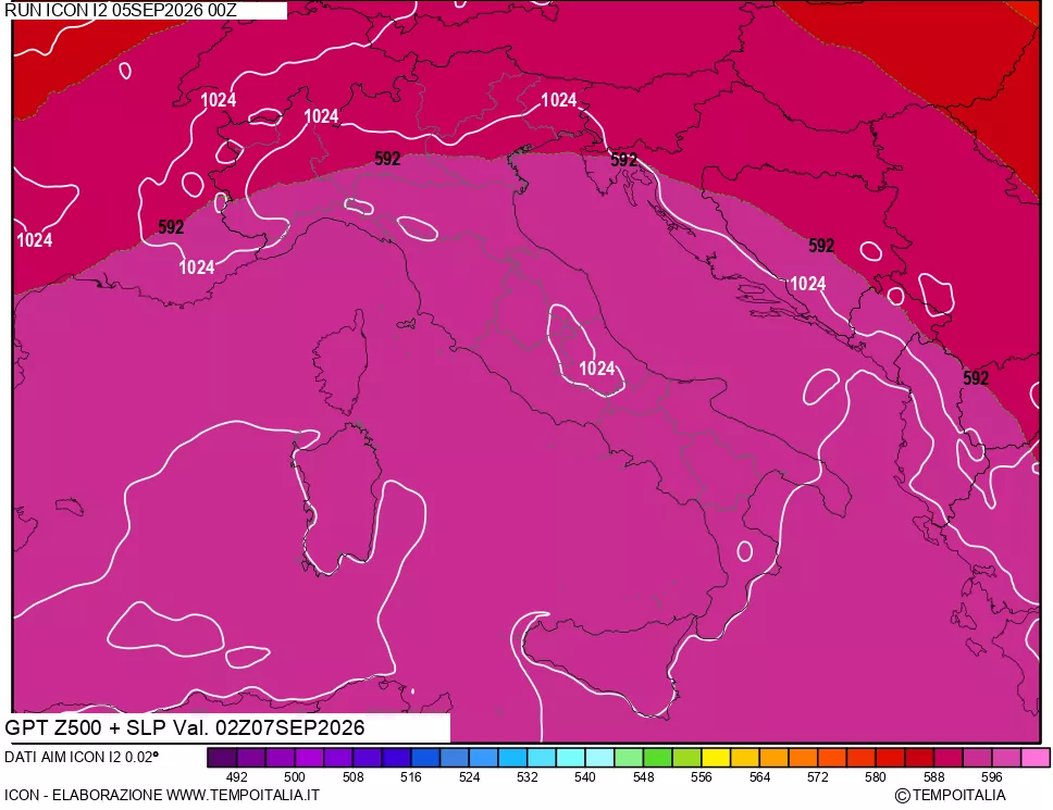 mappa 500 hPa GPT + Press SLM