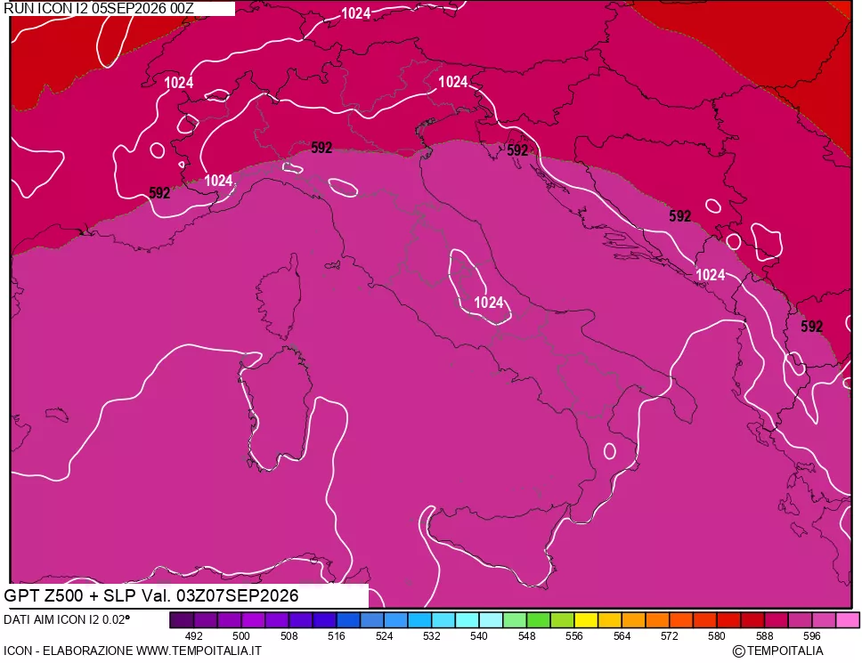 mappa 500 hPa GPT + Press SLM