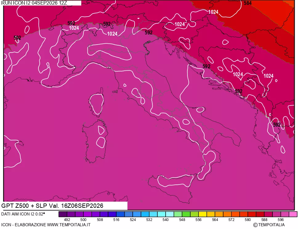 mappa 500 hPa GPT + Press SLM
