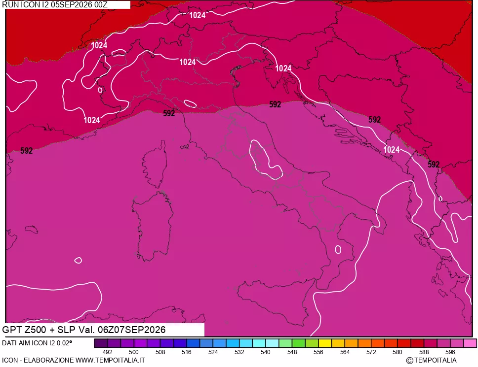 mappa 500 hPa GPT + Press SLM