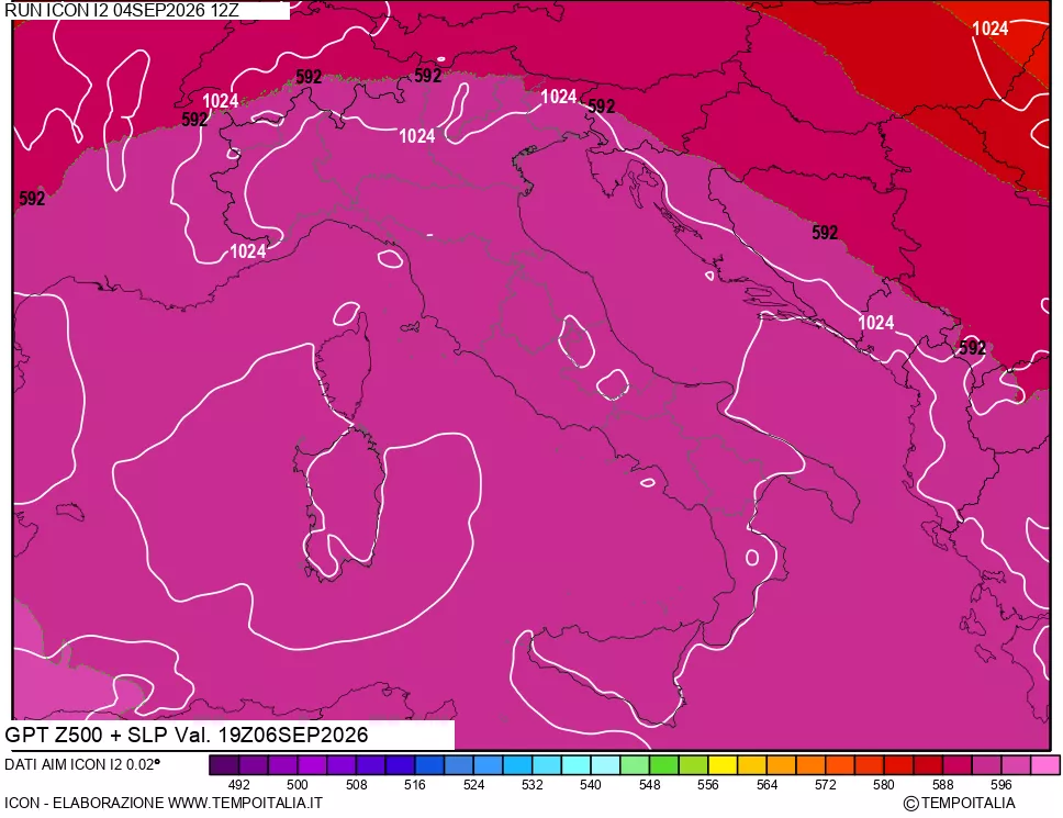 mappa 500 hPa GPT + Press SLM