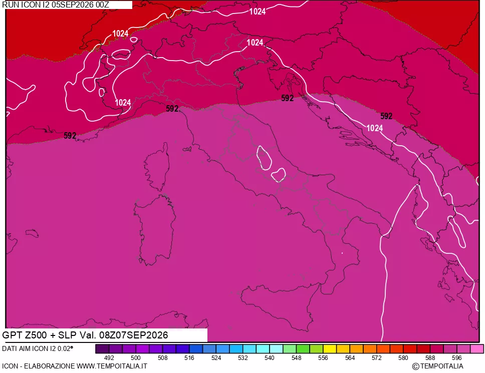 mappa 500 hPa GPT + Press SLM