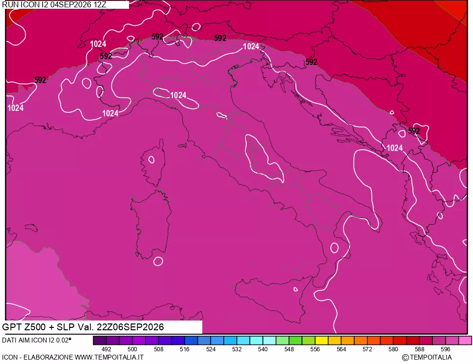 mappa 500 hPa GPT + Press SLM